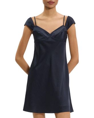 Theory Crushed Satin Cami Dress