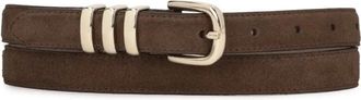 Kazar Vitra Riem - Dames - Riemen - Bruin - 120 CM - Su&egrave;de - Accessoires