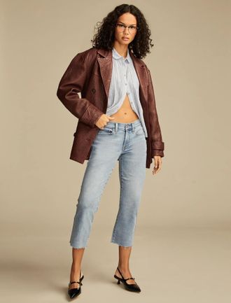 Lucky Brand Womens Mid Rise Sweet Crop
