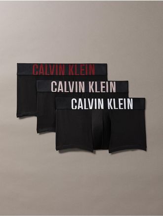 Calvin Klein Mens Intense Power 3-Pack Low Rise Trunk - Multi - M