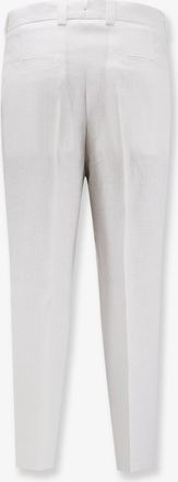 HUGO BOSS Mens Trousers Port Linen White