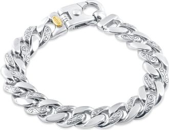 Pompeii3 Mens Designed Link 14k Gold (87gram) or Platinum (163gram) 12mm Bracelet 8.75