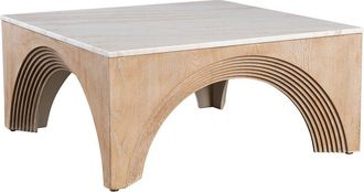Statements by J. Statements By J Paxton Marble Top Rectangular Coffee Table