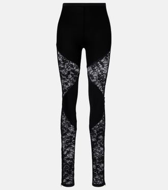 Nina Ricci Leggings con pizzo
