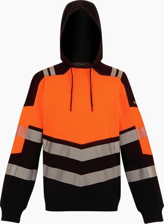 Regatta Professional Unisex Adult X-Pro Class 2 Hi-Vis Hoodie - Black/Multi - Size: 18/16/42