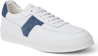Bruno Magli Ponza Sneaker in White/Jeans Suede at Nordstrom, Size 10.5