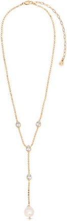 Ettika Dripping Crystal Y-Necklace in Gold at Nordstrom