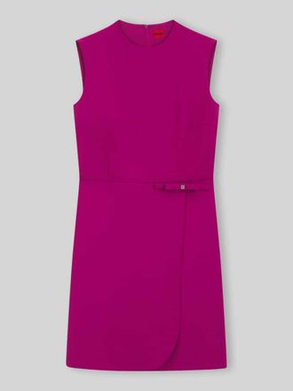 HUGO BOSS Etuikleid mit Schleifen-Applikation in Pink, Gr&ouml;&szlig;e 32