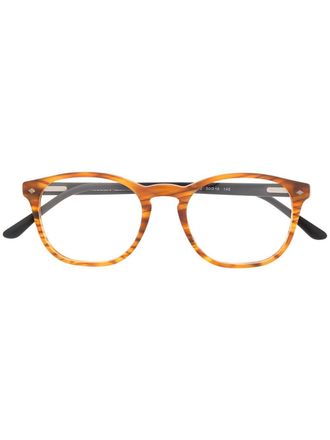Giorgio Armani classic square glasses - Brown