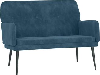 vidaXL Vidaxl - Banco De Terciopelo Azul 108x79x79 Cm