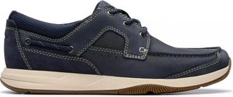 Clarks Nautische Veterschoen - Heren - Veterschoenen - Blauw - 41 1/2 EU - Leer - Schoenen