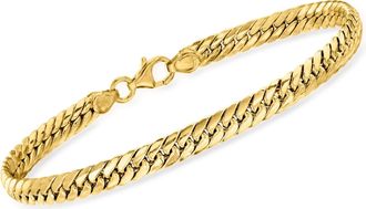 Ross-Simons Italian 14kt Yellow Gold Cuban-Link Bracelet