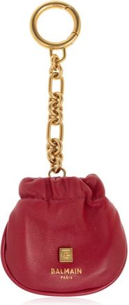 Balmain Pulse Leren Sleutelhanger - Dames - Sleutelhangers & Tashangers - Rood - ONE Size - Leer - Accessoires