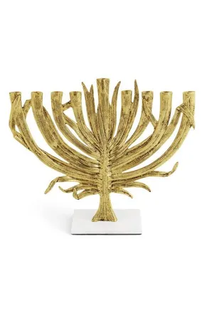 Michael Aram Palm Medium Menorah in Gold at Nordstrom