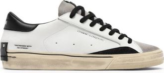 Crime London Distressed 2.0 Sneaker - Heren - Sneakers - Wit - 42 EU - Leer - Schoenen