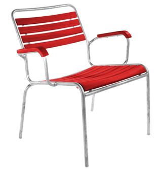 Schubiger M&ouml;bel Holzlatten-Lounger Rigi mit Armlehne