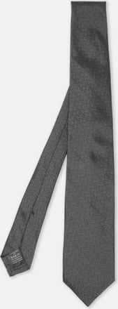 Dunhill Dark Grey Woven Motif Silk Tie