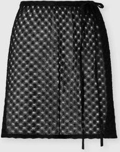 Missoni Mini Pareo Skirt In Lam&eacute; Viscose With Raschel Workmanship in Black at Nordstrom, Size X-Small