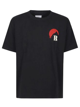Rhude Black Moonlight Regatta Cotton T-Shirt