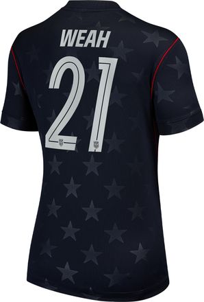 Nike Timothy Weah USMNT 2026 Stadium Away Nike Womens Dri-FIT Soccer Jersey in Blue | NN203943376-USM