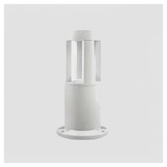 Trade Shop Trade Shop Traesio - Trade Shop - Lampada Da Terra Segnapasso Da Giardino Ip65 In Alluminio Vetro 12 W Es59 Bianco