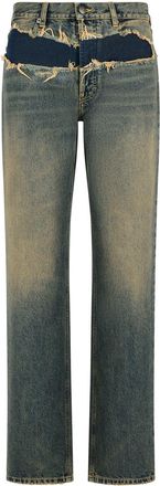 Maison Margiela Blue Cotton Jeans