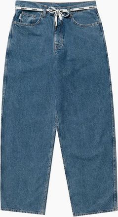 Parlez Clothing Mens Parlez Indy Denim Jeans Mid Indigo Wash - Blue - Size: 32/30/31