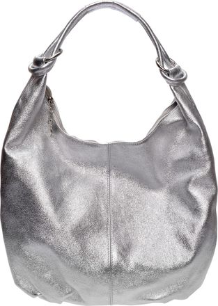 Anna Luchini Zilver Rundleer Tas