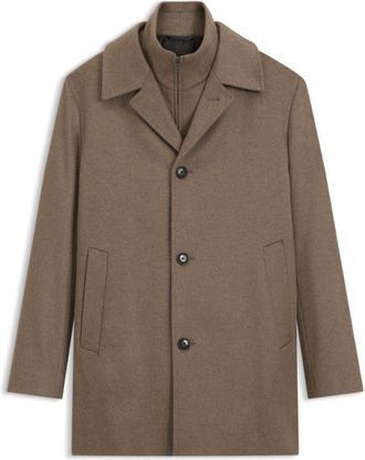 BOSS Relaxed-fit formal coat in Italian fabric