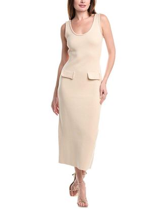 endless rose Braided Knit Midi Dress