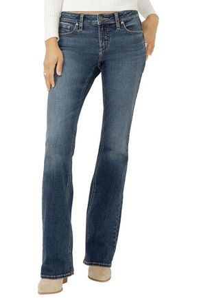 Silver Jeans Co Elyse Mid Rise Bootcut Jeans in Atlantic Shores at Nordstrom, Size 33 X 33