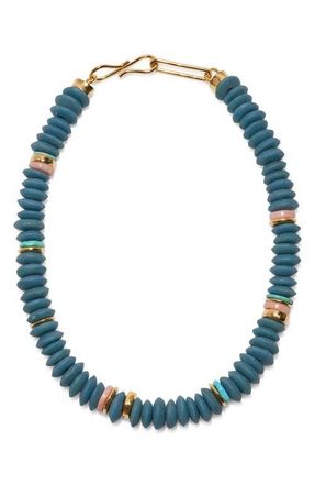 Lizzie Fortunato Laguna Beaded Necklace in Blue at Nordstrom