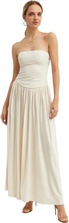 Aya Muse Dia Maxi Jurk - Dames - Maxi kleedjes - Wit - M - Kleedjes
