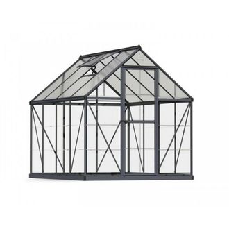 Palram Greenhouse Hybrid 6 x 8 - Polycarbonate - L247 x W185 x H208 cm - Grey