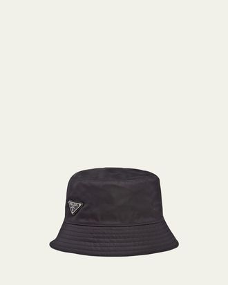 Prada Mens Nylon Bucket Hat