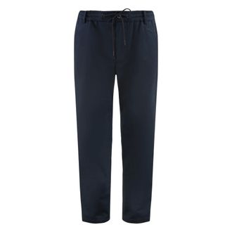 Moncler Sweatpants, male, Blue, Size: 2XL Cotton Trousers