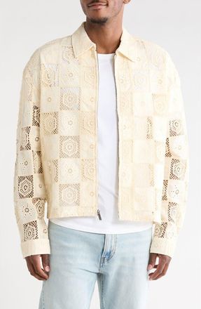 Honor The Gift Crochet Lace Patchwork Jacket in Bone at Nordstrom Rack, Size X-Large