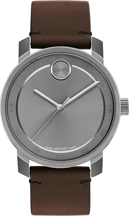 Movado Mens Bold Access Grey Dial Watch