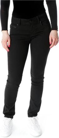 Pepe Jeans London Slim-fit Jeans - Dames - Slim Fit Jeans - Zwart - W33 L34 - Leer - Jeans