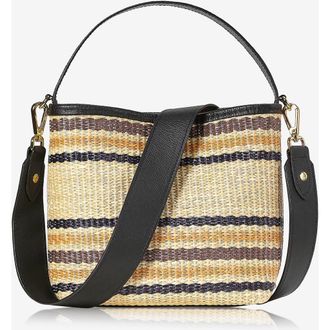 Gigi New York Tate Bucket Bag in Natural Raffia at Nordstrom