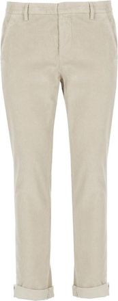 Dondup Corduroy Grijze Broek - Heren - Slim Fit Broeken - Grijs - W33 - Broeken