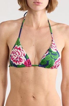 Maaji Balmy Reversible Bikini Top in Blue at Nordstrom Rack, Size Medium