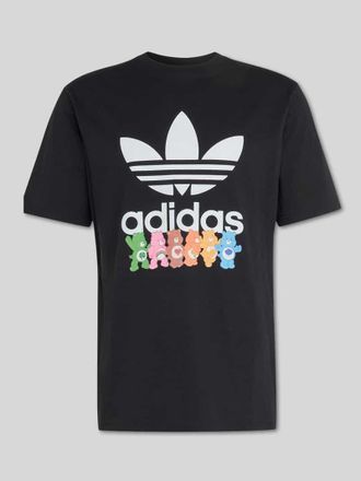 adidas Originals Regular Fit T-Shirt aus reiner Baumwolle mit Logo-Print in Black, Gr&ouml;&szlig;e XXL