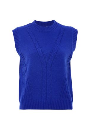 Dreimaster Dreimaster gebreide trui Dames KONING BLAUW