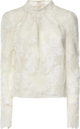 Self Portrait Blusa a collo alto - - Blouses & Shirts - Donna - Bianco - M