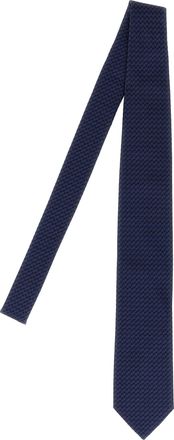 Pal Zileri Patterned Silk Tie Cravatte Blu-Uomo