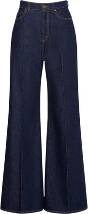 Max Mara Vega Wijde Spijkerbroek - Dames - Loose Fit Jeans - Blauw - XS - Katoen - Jeans