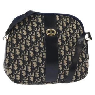 Dior Pre-owned Cross Body Bags, female, Multicolor, Size: ONE SIZE Pre-owned Trotter Canvas Shoulder Bag
