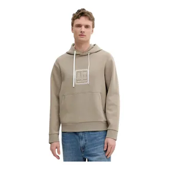 A|X Armani Exchange Heren, Sweatshirts & Hoodies, Beige, Maat: 2XL Katoen