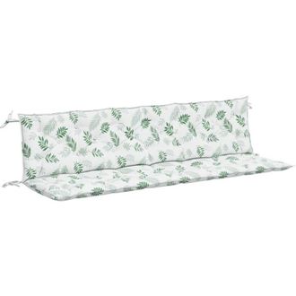 vidaXL Furniture Limited - Cojines Banco Jard&iacute;n 2 Uds Tela Estampado De